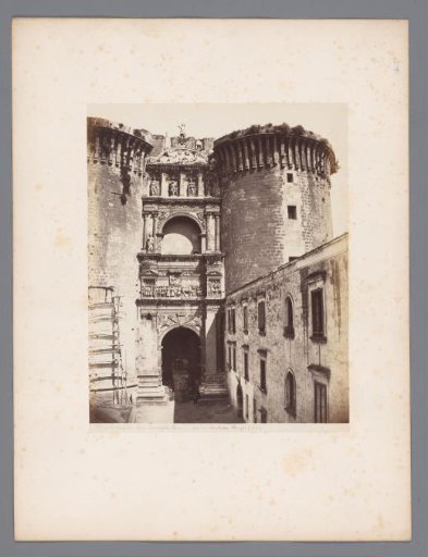 Gate of Castel Nuovo in Naples, Italy