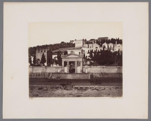 View of the Camposanto in Naples, Italy