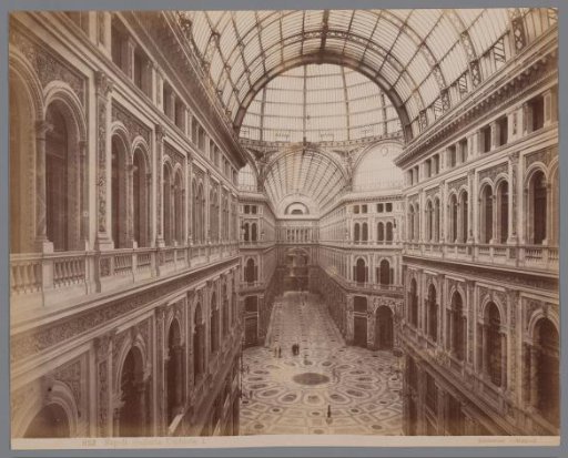 Interior of the Galleria Umberto I in Naples