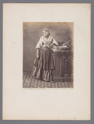 Woman with basket of eggs