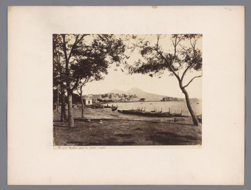 View of Naples, Castel dell'Ovo and the Vesuvius, Italy