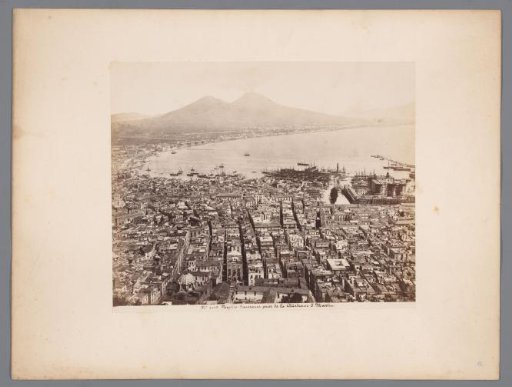 View over the bay of Naples and the Vesuvius from the (former) Charterhouse of Saint Martin, Italy
