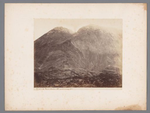 View of the Crater of Vesuvius after the Eruption of 1872, Italy