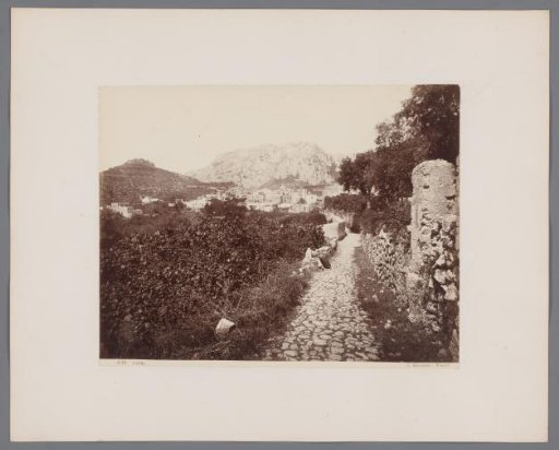 View of a Path Leading to Capri on the Island of Capri, Italy