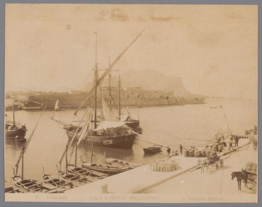 View of La Cala and Monte Pellegrino on the Coast of Palermo