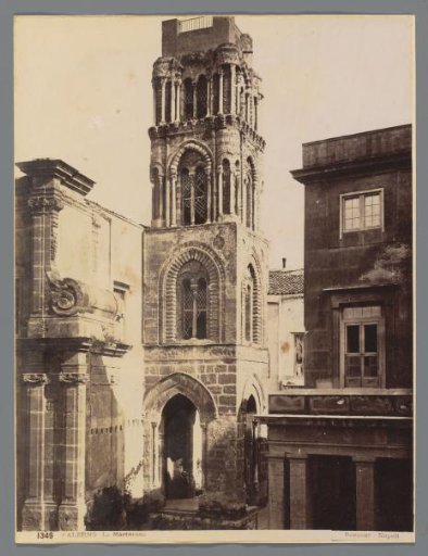 Bell tower of the Santa Maria dell'Ammiraglio in Palermo