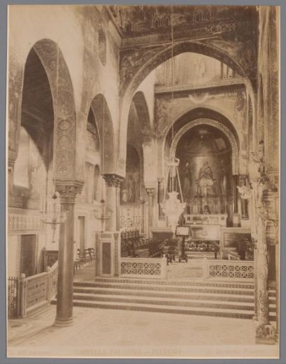 Interior of the Cappella Palatina in the Palazzo dei Normanni in Palermo
