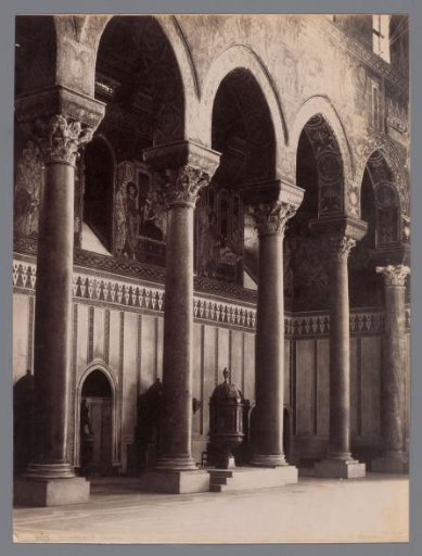 Interior of the cathedral of Monreale, Sicily