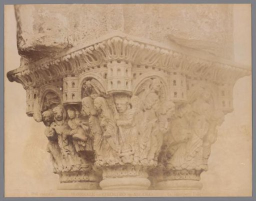Detail of a capital in the cloister of the cathedral of Monreale