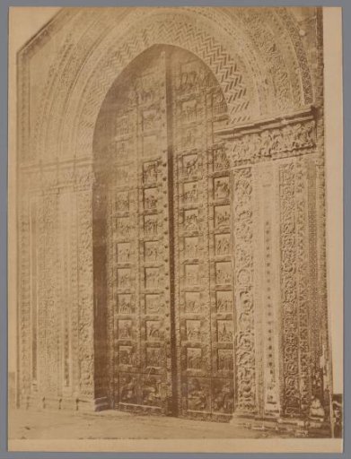 Bronze portal of the cathedral of Monreale