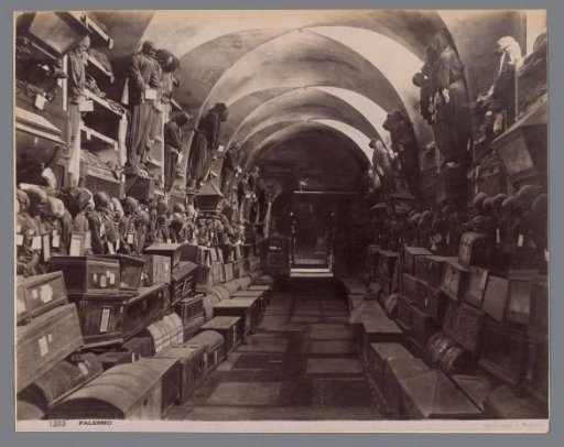 Interior of the crypt of the Capuchins in Palermo