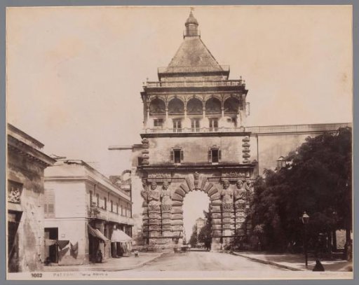 View of the Porta Nuova in Palermo, Sicily
