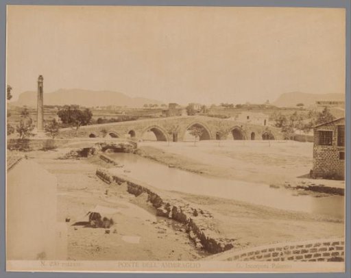 View of the Ponte dell'Ammiraglio in Palermo