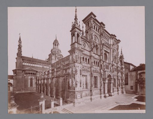 Exterior of the monastery church Certosa di Pavia at Pavia, Italy