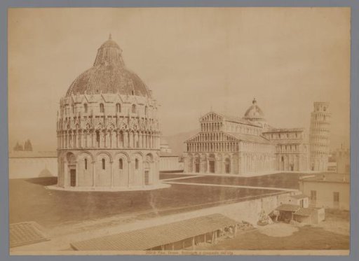 Baptistery, the cathedral and the Tower of Pisa, Italy