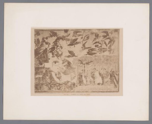 Photographic reproduction of the fresco Triumph of Death in the Camposanto at Pisa, Italy