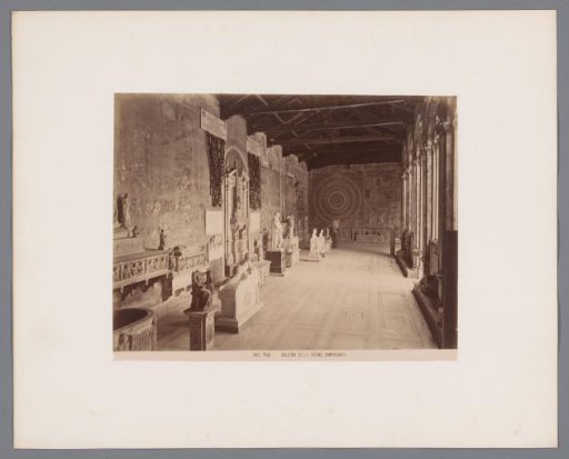 Sculpture gallery in the Camposanto at Pisa, Italy