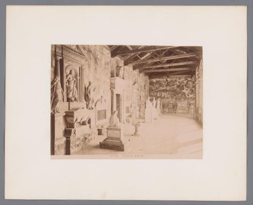 Sculpture gallery in the Camposanto at Pisa, Italy
