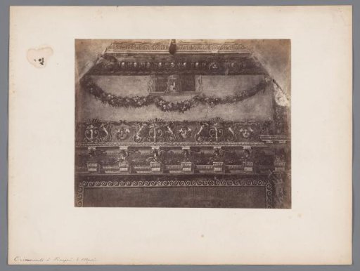 Photographic reproduction of a fresco at Pompeii, Italy