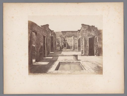 Remains of a house at Pompeii, Italy