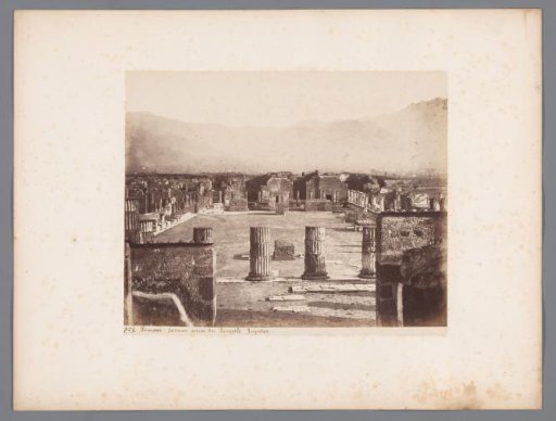 View of the Forum from the Temple of Jupiter at Pompeii, Italy