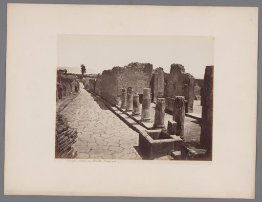 Ruin of the Tragic Theatre at Pompeii, Italy