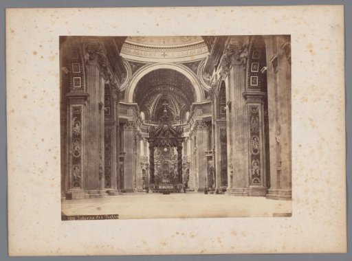 Interior of St. Peter's Basilica at Vatican City, Italy