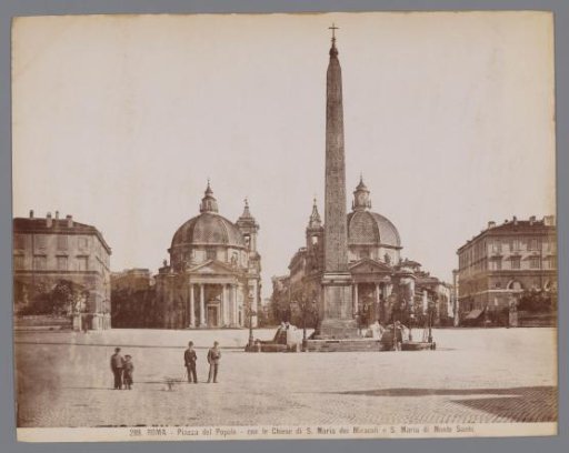 View of the Piazza del Popolo at Rome