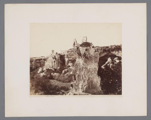 View of the Latomie del Paradiso in Syracuse, Sicily