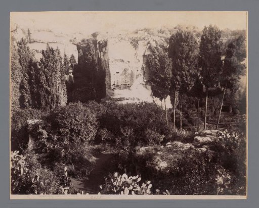 View of the Latomie Casale in Syracuse, Sicily