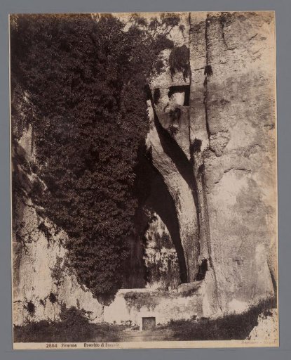 View of the Ear of Dionysius in Syracuse, Sicily