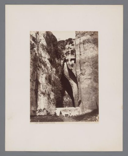 View of the Ear of Dionysius in Syracuse, Sicily