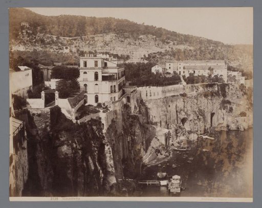 View of the cliffs of Sorrento, Italy