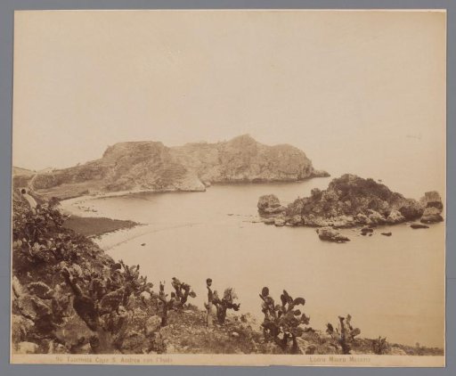 View of Cape Sant'Andrea in Taormina, Italy