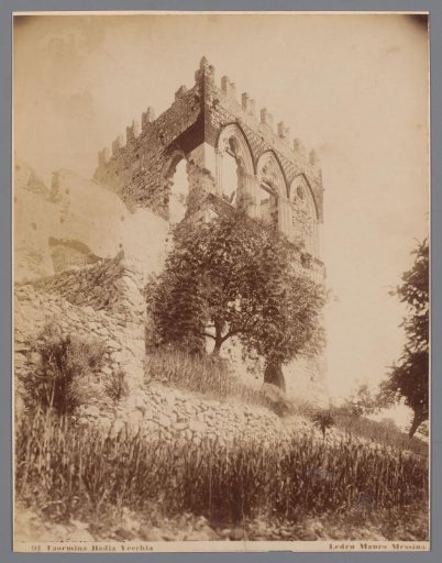 Remains of the Palazzo Badia Vecchia in Taormina, Italy
