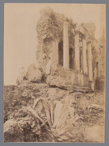Remains of the baths of Taormina, Italy
