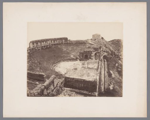 Remains of the amphitheatre of Taormina, Italy
