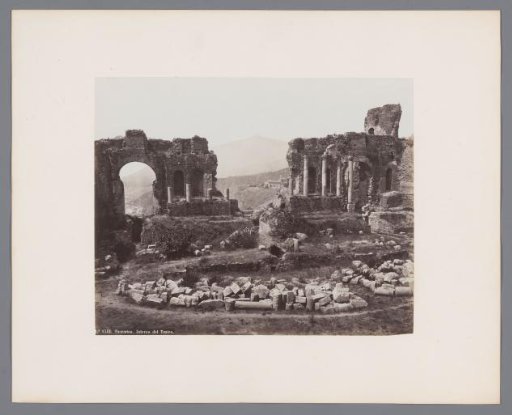 Remains of the amphitheatre of Taormina, Italy