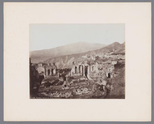 Remains of the amphitheatre of Taormina, Italy