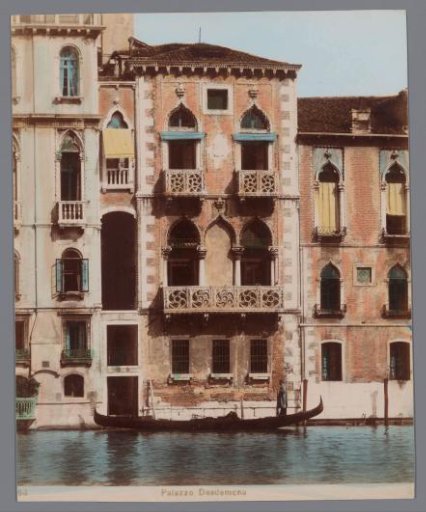 Facade of the Palazzo Contarini Fasan in Venice