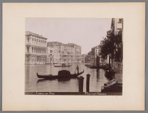 Gondolas on the Grand Canal in Venice