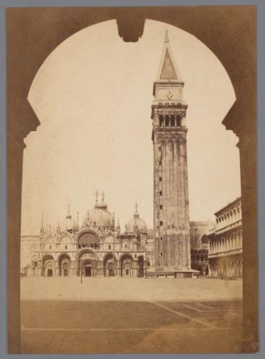 View over St. Mark's Square, St. Mark's and the Campanile, Italy