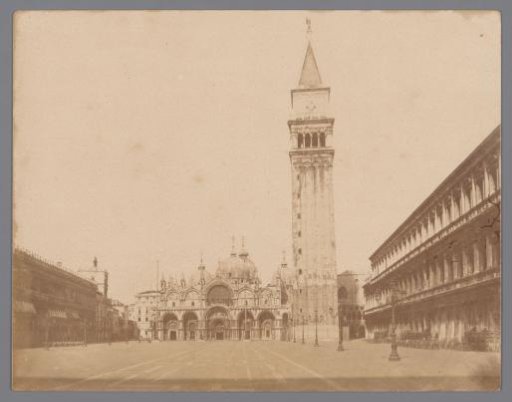 St. Mark's Square in Venice, view towards the west facade of St. Mark's