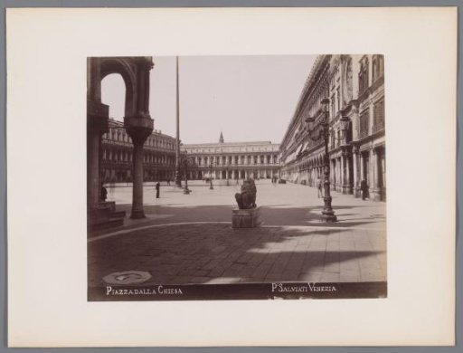 View of St. Mark's Square from the Piazzetta dei Leoncini in Venice