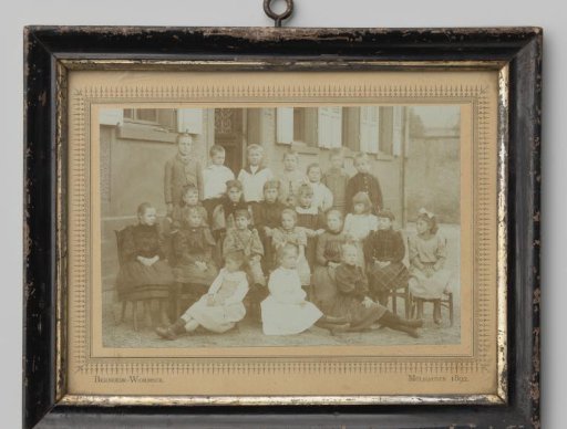 Group portrait of unknown boys and girls