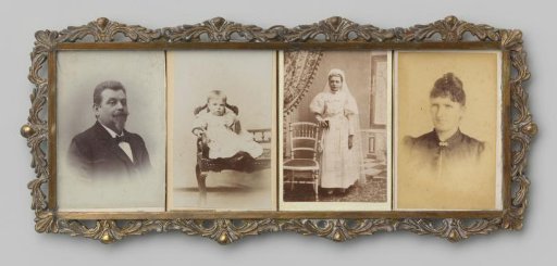 Four portraits of unknown persons
