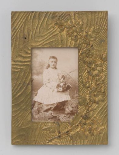 Portrait of an Unknown Girl with a Flower Basket