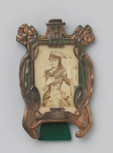 Portrait of an unknown young woman, identified as Madame Modjeska, with a fan and shawl