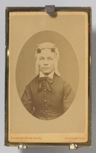 Portrait of an unknown woman in traditional dress