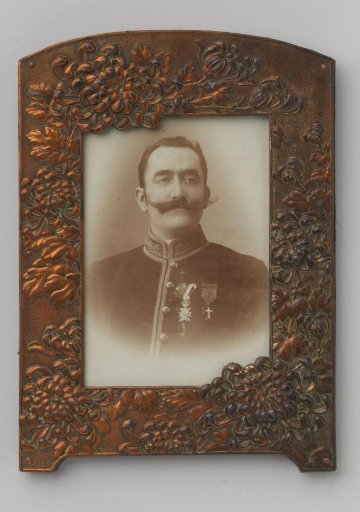 Portrait of an unknown man in military uniform